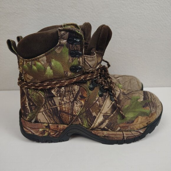 Game Winner Camo Boots Big Kid Boys sz 7 Hunting Hiking Lace Up - Picture 3 of 11